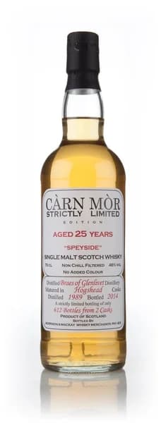 Braes Of Glenlivet 25 Year Old 1989 - Strictly Limited (Càrn Mòr)