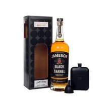 Jameson Black Barrel Gift Set with Hip Flask
