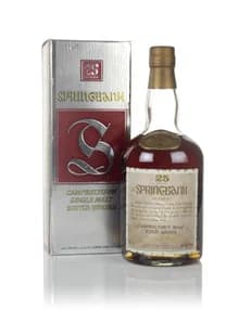Springbank 25 Year Old - Late 1980s